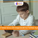 Bilsem tablet sınavı tarihleri